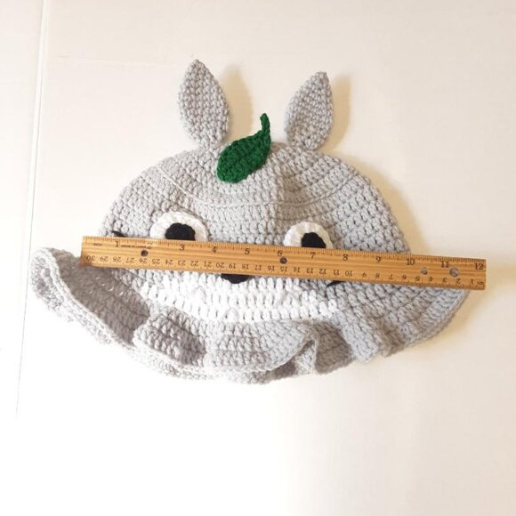 Handmade Totoro Crochet Bucket Hat New - Picture 8 of 9